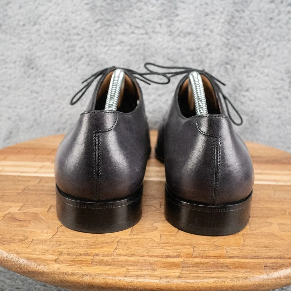 Berluti Galet Gaspard Oxford Smoky Grey Dress Shoes UK 10.5 US 11.5 EU 43.5 Calf